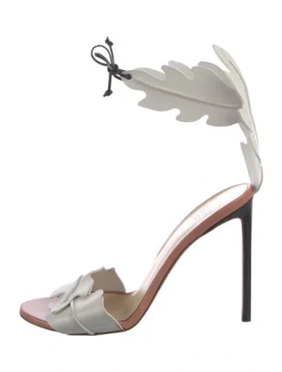 Pre-owned Francesco Russo Leather Sandals In White