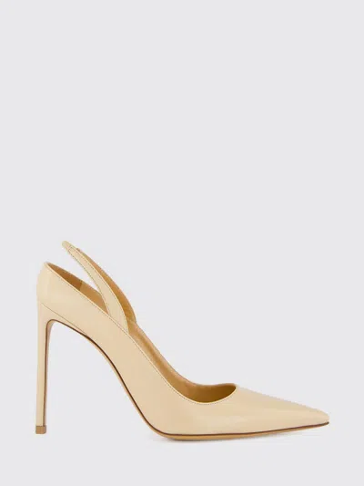 FRANCESCO RUSSO FRANCESCO RUSSO LEATHER SLINGBACK PUMPS WITH HIGH STILETTO HEEL,I59568022