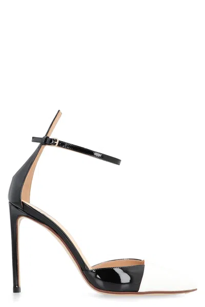 Francesco Russo Patent Leather Heel Sandals