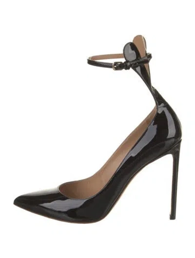 Pre-owned Francesco Russo Patent Leather Pumps In Black