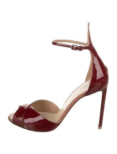Pre-owned Francesco Russo Patent Leather Pumps In Red
