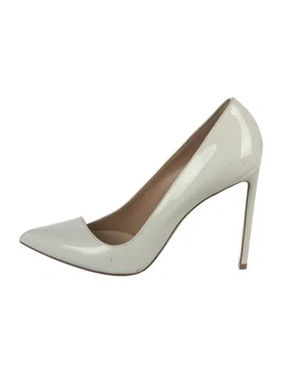 Pre-owned Francesco Russo Patent Leather Pumps In White