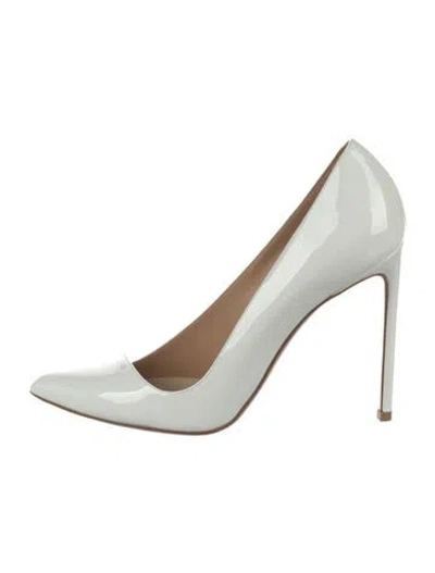 Pre-owned Francesco Russo Patent Leather Pumps In White