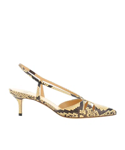 FRANCESCO RUSSO FRANCESCO RUSSO POINTED TOE SLINGBACK PUMPS