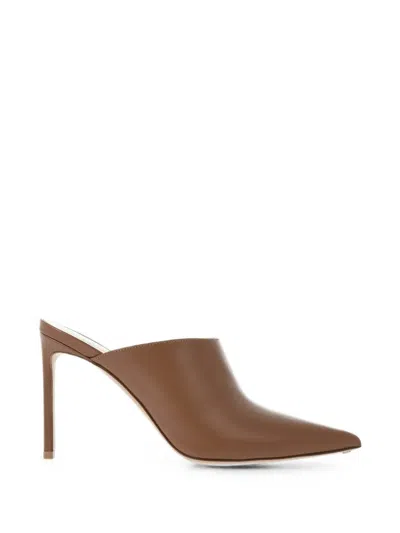 Francesco Russo Pointed-toe Stiletto Mules In Multi