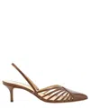 Francesco Russo High Heel Shoes  Woman Color Camel In Brown