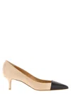Francesco Russo 55mm Contrast-toe Pointed Pumps In Pink