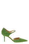 Francesco Russo 55mm Pointed-toe Heeled Pumps In Green