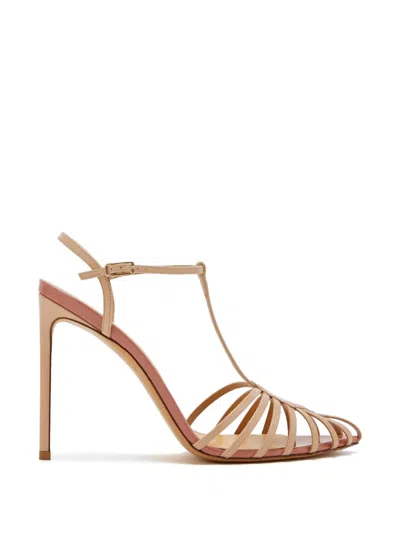Francesco Russo R1s502 Strappy T-bar Sandals In Multi