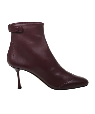 Francesco Russo Button-strap Zip-fastening Ankle Boots In Brown