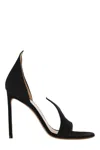 Francesco Russo Sandali In Camoscio In Black