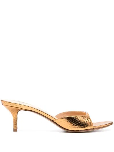 Francesco Russo 65mm R1s918 Open-toe Mules In Grey