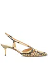 Francesco Russo Pointed Toe Sandals With Crisscross Straps In Neutrals
