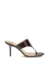 Francesco Russo Stiletto Heel Thong Thong Sandal In Brown