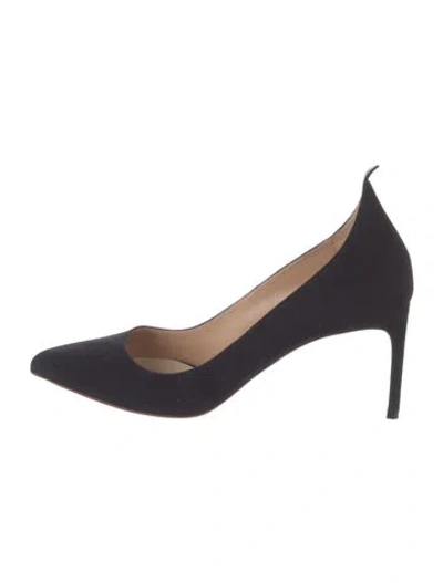 Pre-owned Francesco Russo Suede Pumps In Blue