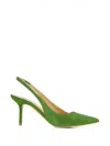 Francesco Russo Suede Slingback Pumps In Multi