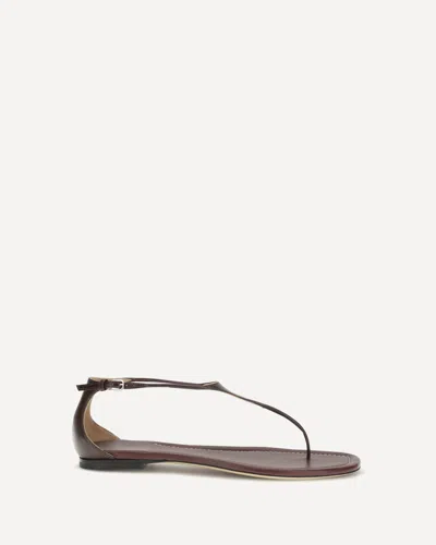 Francesco Russo Thong Sandals In Burgundy