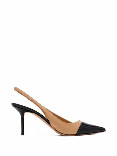 Francesco Russo Two-tone Slingback Pumps In Multi