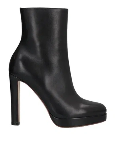 Francesco Russo Woman Ankle Boots Black Size 6.5 Soft Leather