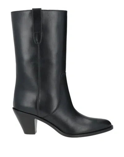 Francesco Russo Woman Ankle Boots Black Size 9 Calfskin