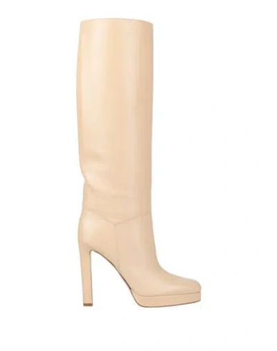 Francesco Russo Woman Boot Beige Size 7.5 Leather