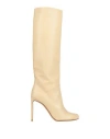 Francesco Russo Woman Boot Ivory Size 7 Leather