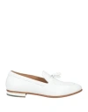 Francesco Russo Woman Loafers White Size 7.5 Calfskin