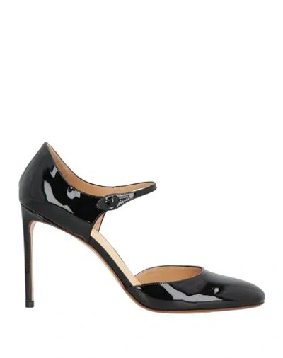 Francesco Russo Woman Pumps Black Size 10 Leather