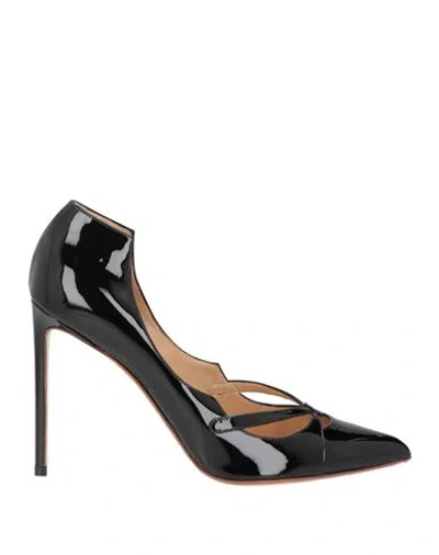 Francesco Russo Woman Pumps Black Size 6 Leather