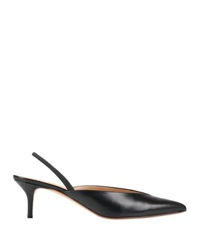 Francesco Russo Woman Pumps Black Size 7 Leather