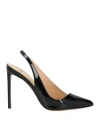 Francesco Russo Woman Pumps Black Size 9.5 Leather In Black