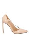 Francesco Russo Woman Pumps Blush Size 7 Leather In Pink