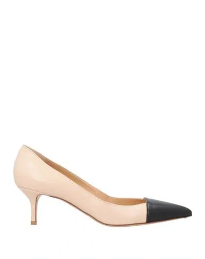 Francesco Russo Woman Pumps Blush Size 7.5 Leather In Pink