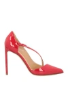Francesco Russo Woman Pumps Red Size 7 Leather