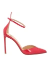 Francesco Russo Patent Leather Pointy-toe Pumps In Red