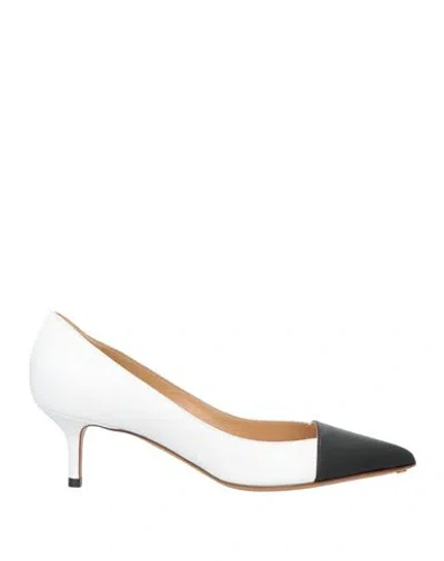 Francesco Russo Woman Pumps White Size 7.5 Leather