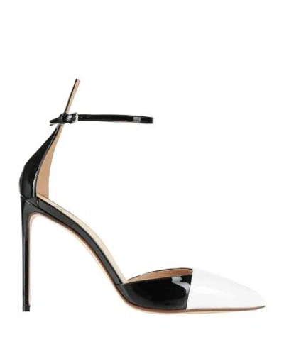 Francesco Russo Woman Pumps White Size 8.5 Leather In Multi