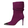 Francesco Sacco Boots Purple In Viola Scuri