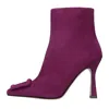 Francesco Sacco Boots Purple In Viola Scuri