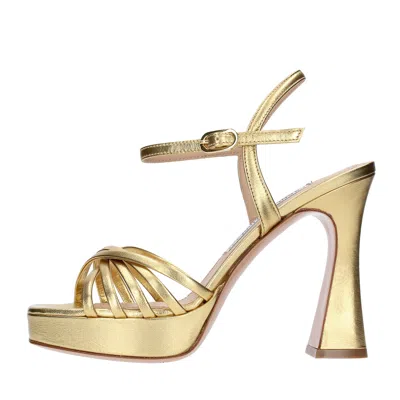 Francesco Sacco Sandals Golden In Oro Marroni