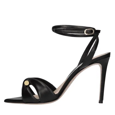 Francesco Sacco Sandals In Nero Scuri