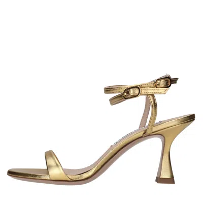 Francesco Sacco Sandals In Oro Metallici E Grigi