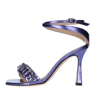 Francesco Sacco Sandals Purple In Viola Blu E Verdi