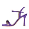 Francesco Sacco Sandals Purple In Viola Blu E Verdi