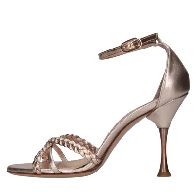 Francesco Sacco Sandals In Gold