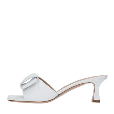 Francesco Sacco Sandals White In Bianco Chiari E Naturali