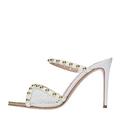 Francesco Sacco Sandals White In Bianco Chiari E Naturali