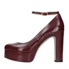 Francesco Sacco With Heel Bordeaux In Bordeaux