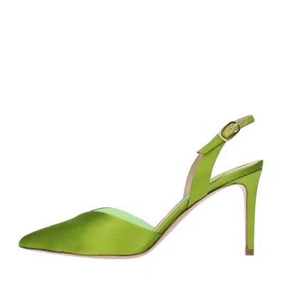 Francesco Sacco With Heel Green In Verde Blu E Verdi