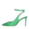 Francesco Sacco With Heel Green In Verde Blu E Verdi